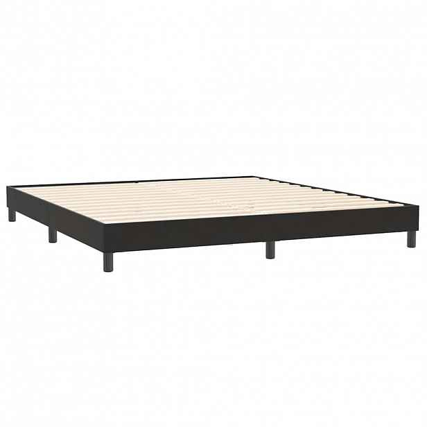 vidaXL Rám postele bez matrace Černá 200x220 cm Samet