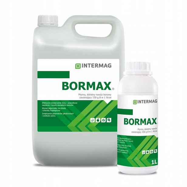 Bormax 5L Vícesložkové listové hnojivo Intermag s obsahem 150 g Boru