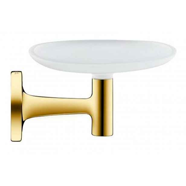 Duravit Starck T - Mýdlenka s držákem, matné sklo/zlatá 0099333400