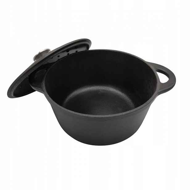 Hrnec litinový 22 cm černý KingHoff 2,4 l