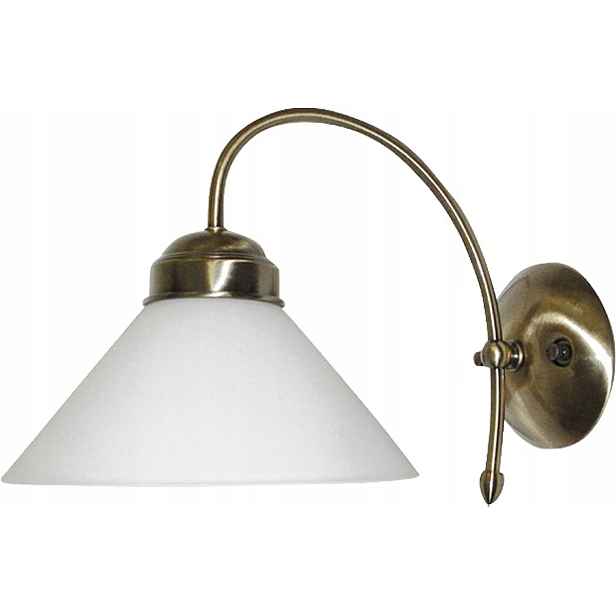 Klasické nástěnné svítidlo s krytem E27 bronz Marian 2701 Rabalux