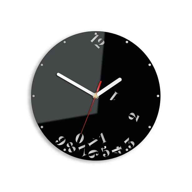 ModernClock Nástěnné hodiny Numbers 30 cm černé