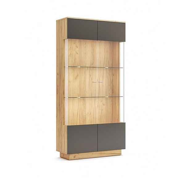 Dvoudveřová vitrína Luna LED LN-113-LV