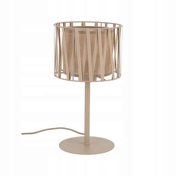 Lampa Noční Lampička Psací stůl Béžová Stínidlo Juta Harmony Klasická Tk Lighting