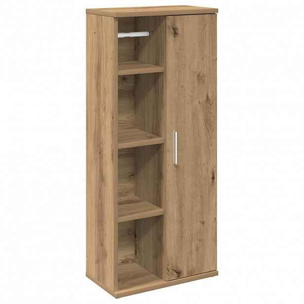 vidaXL Koupelnová skříňka s držákem rolí dub artisan 39x22x90 cm