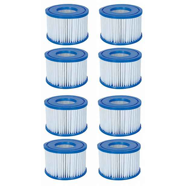 8ks Bestway 60311 Filtr typu VI pro Spa Jacuzzi Lay Z Spa 8 Filtrů