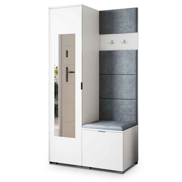 MASSENO MODERNÍ PŘEDSÍŇOVÁ SESTAVA VIRA, 95/181/51 cm, bílá