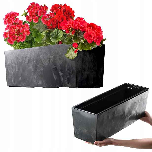 Květináč Květináč 56 cm Obal S Vložkou Balkonový Truhlík