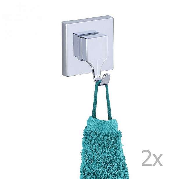 Sada 2 samodržících háčků Wenko Vacuum-Loc, nosnost až 33 kg
