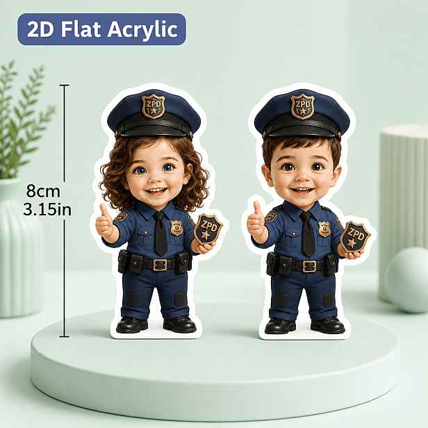 TEMU [Personalizace fotky] Magnet na lednici z akrylového materiálu s vysokým rozlišením, 2D plochý, transformuje vaši fotku do kresleného magnetu s