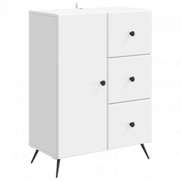 vidaXL Servírovací skříň Bílá 66 x 34,5 x 90 cm Kompozitní dřevo
