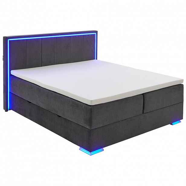 Boxxx POSTEL BOXSPRING, 180/200 cm, antracitová