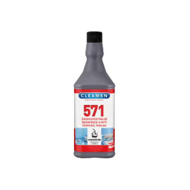 CLEAMEN 571 concentrate širokospektrální dezinfekce a mytí povrchů, podlah 1 L