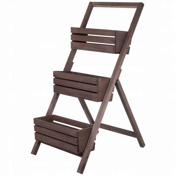 Kaskádový květináč Stojan na květiny Dřevěné bylinky