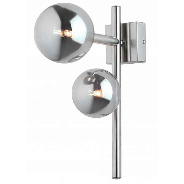 Nástěnná lampa Neptun Stříbrná Šedá Skleněné Stínidla 2xG9 Nástěnná lampa Pokoj Dům