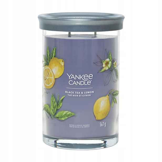 Yankee Candle Svíčka Black Tea & Lemon 567 g Tumbler