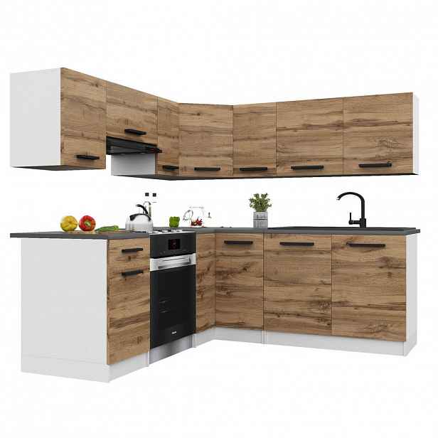 B BELINI GROUP KUCHYŇSKÁ LINKA Italia 6 360 cm, s pracovními deskami, Zlatohnědá