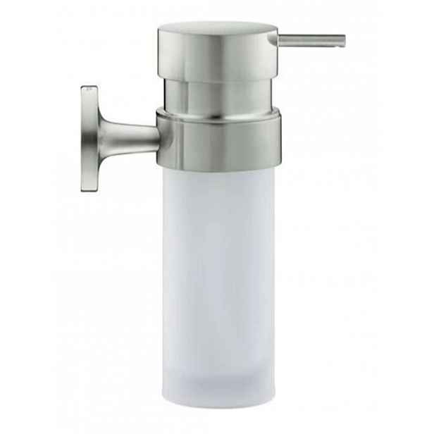 Duravit Starck T - Dávkovač mýdla s držákem, matné sklo/kartáčovaný nerez 0099357000