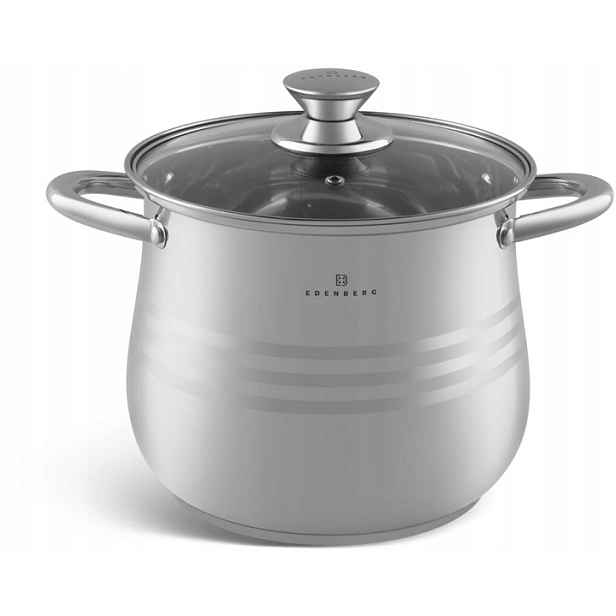 Hrnec Kulatý Kotlík S Poklicí 8,8 L 24 cm Edenberg 534 Velký, Pohodlný