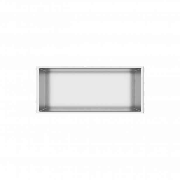 Koupelnová Polička Q-box 1 Podomítková Inox 45x20x10 cm Aquauno
