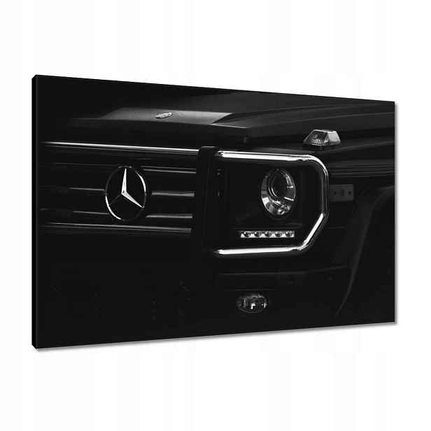 Obrazy 90x60 Mercedes černý terénní