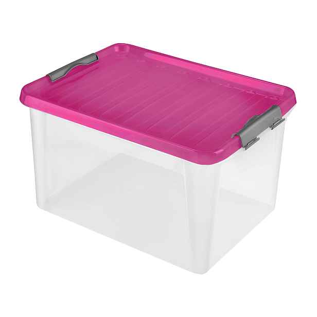 Plastový úložný box s víkem HEIDRUN Clip box 31l Varianta: SEVERSKÁ MODRÁ