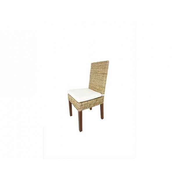 Ratanová židle SEATTLE, konstrukce mahagon, hnědá