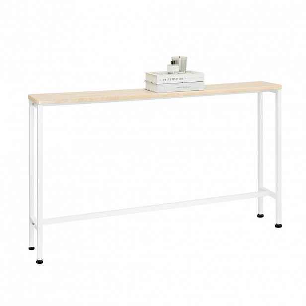 SoBuy KONZOLOVÝ STOLEK DO PŘEDSÍNĚ Světlý dub 120x20x65cm Minimalistický