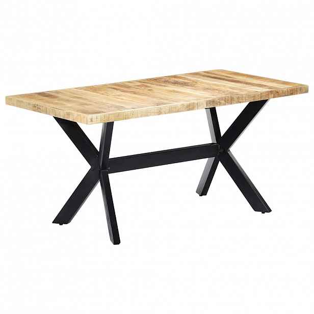 vidaXL Jídelní stůl 160 x 80 x 75 cm masivní hrubé mangovníkové dřevo