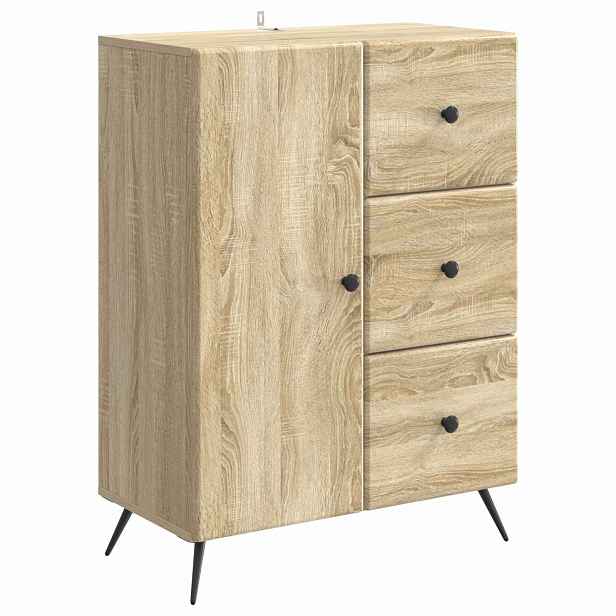 vidaXL Servírovací skříň Dub sonoma 66 x 34,5 x 90 cm Kompozitní dřevo