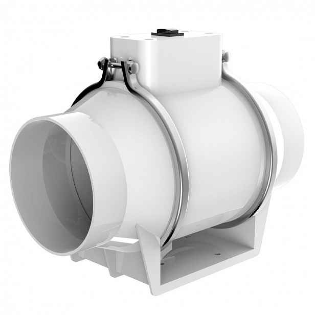 Axiální ventilátor Dospel 007-0406 Turbo Ø125 49W IPX2 bílý