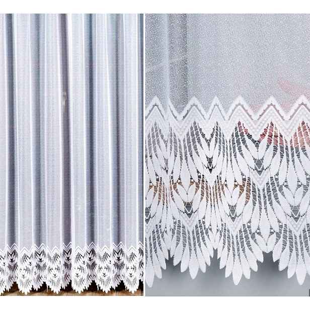 Felicja 400x220 cm záclona rovná se vzorem (hotová) s lemováním
