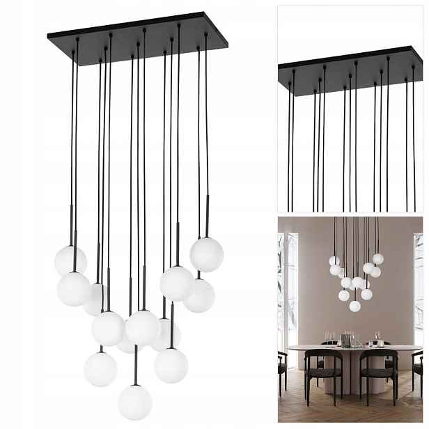Lampa visí v černé barvě Martin a má moderní design nad kuchyňským ostrovem Tk Lighting