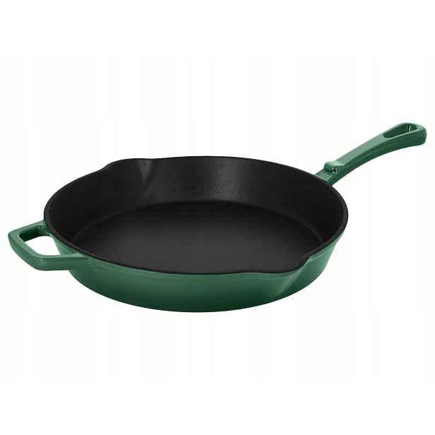 Tradiční pánev SilverCrest 30 cm litinová Zelená (RB/O2)