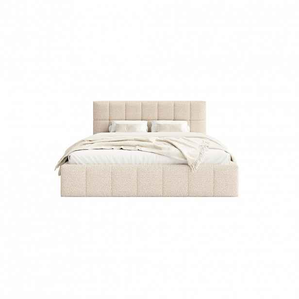 Fedve POLSTERBED MOURA 120x200 cm, krémový