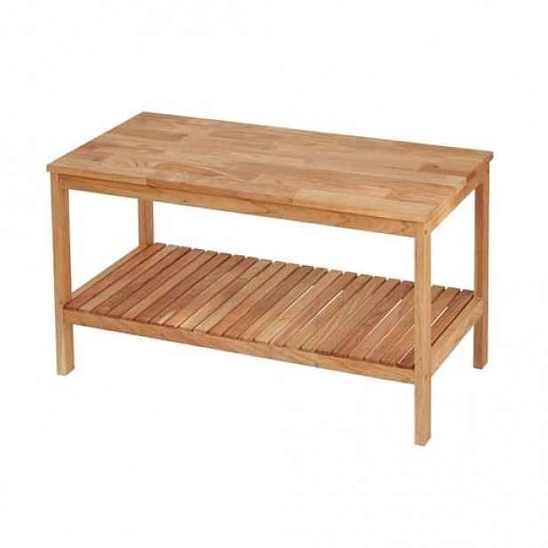 Lavice Naturel Home 78x47x37 cm ořech mat HOMELAV
