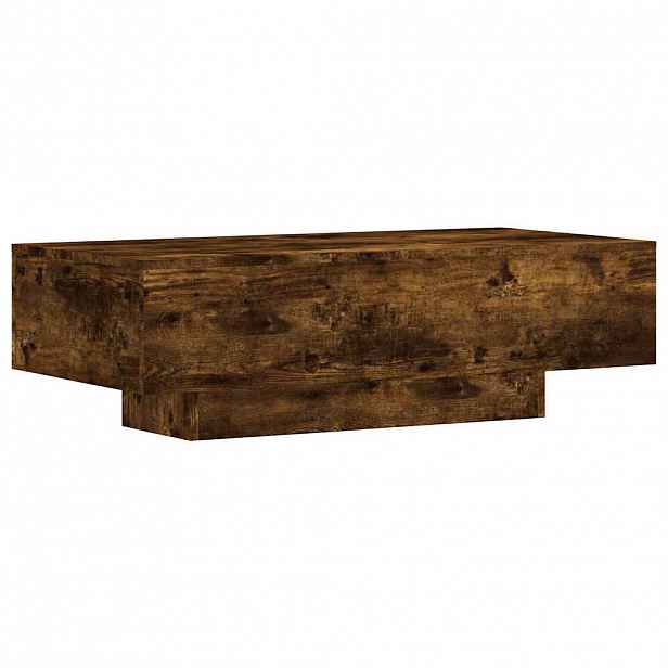 vidaXL Konferenční stolek kouřový dub 100x49,5x31 cm kompozitní dřevo