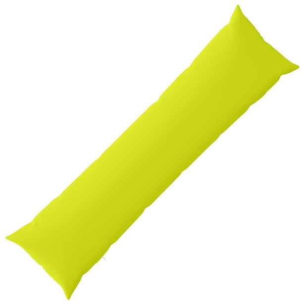 vidaXL Polštář s polštářem HEERLEN Jasně zelená 40 x 145 cm Polyester