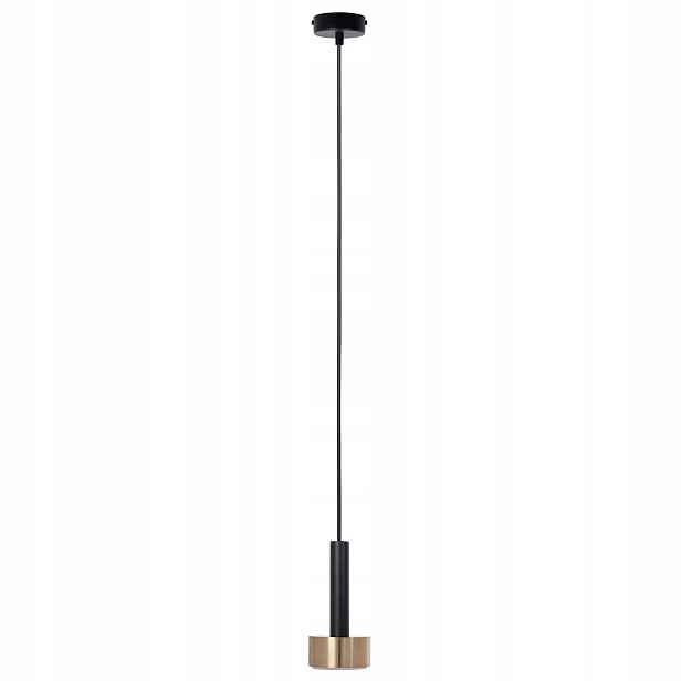Závěsná lampa bodová minimalistická černá zlatá do kuchyně nad bar Sigma