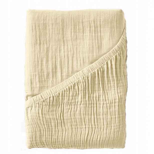 Prostěradlo s gumou 90x200, měkké, 100% bavlněné mušelínové