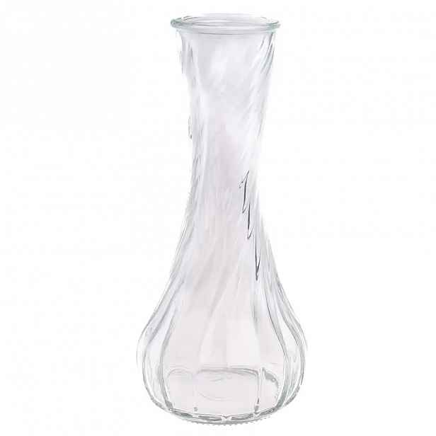 Skleněná váza čirá 15.2cm