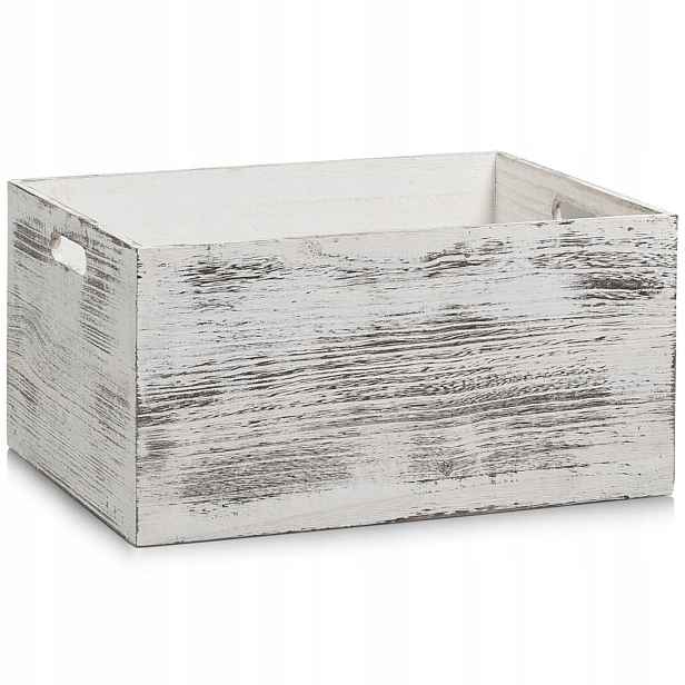 Krabička Skříň Rustic White 40x30x20 Zeller