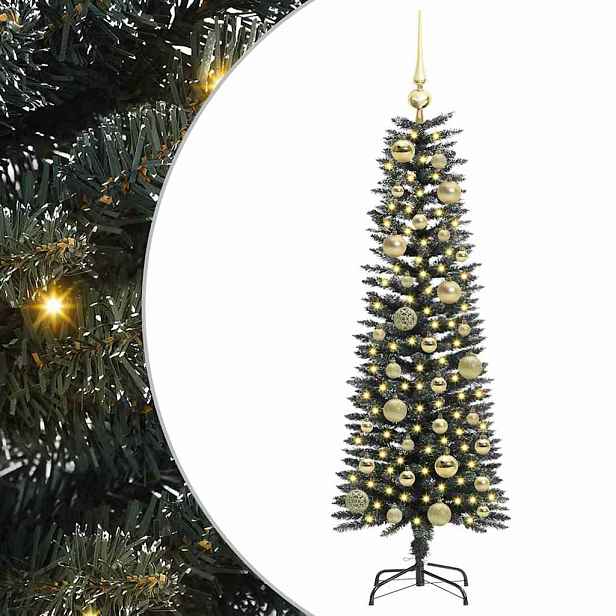 vidaXL Umělý vánoční stromeček Zelená 120 cm PVC, plast a ocel