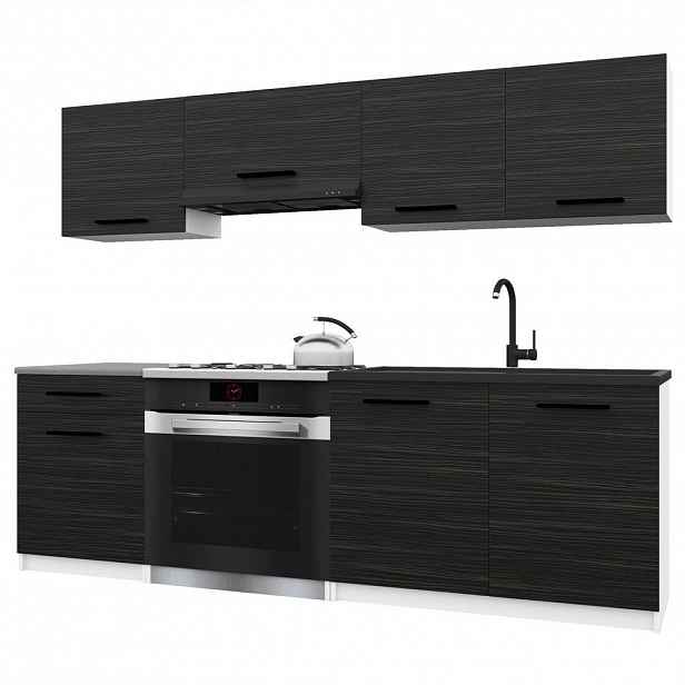 B BELINI GROUP KUCHYŇSKÁ LINKA Italia 1 180 cm, s pracovními deskami, Eben