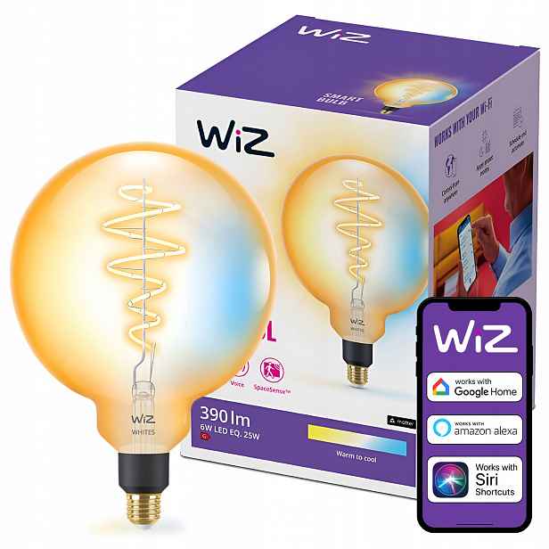 Led žárovka E27 Kula G200 6W Filament Inteligentní Smart WiFi Aplikace WiZ