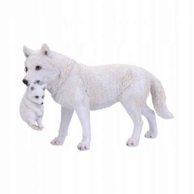 Vlk Winter Bond Mother Wolf and Pup figurka Originál od firmy Nemesis