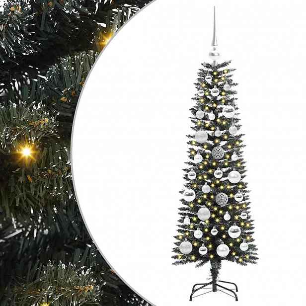vidaXL Umělý vánoční stromeček Zelená 120 cm PVC, plast a ocel