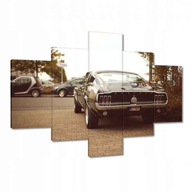 Obrázky 100x70 Ford Mustang Černobílé