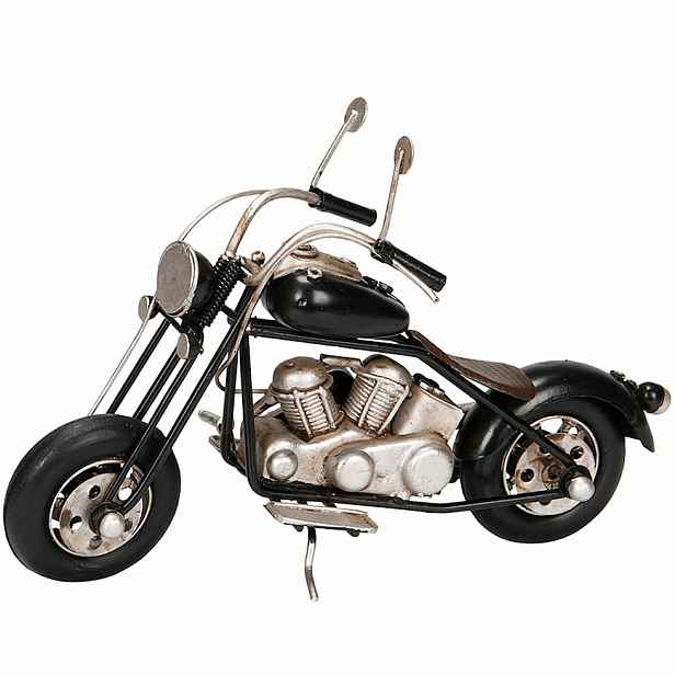 Figurka Motorka Motocykl Loft Retro Dekorativní Do Domu Obývacího Pokoje Ozdoba 20 cm