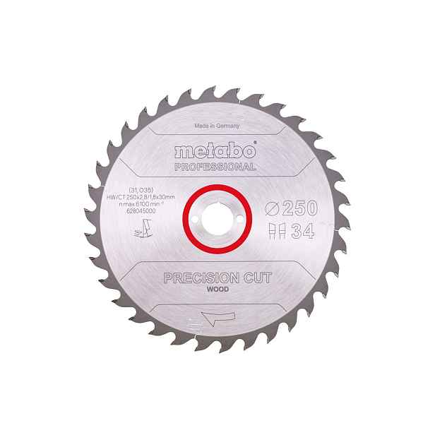 Metabo - Pilový kotouč na dřevo, 250x30 mm, 34 zubů 628045000